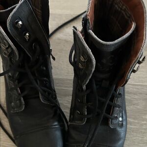 Men's Black Leather Boots